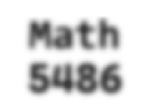 Math 5486 course notes cover